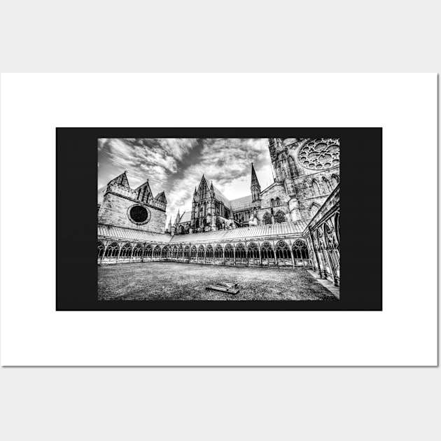 Inside Lincoln Cathedral Cloisters Wall Art by tommysphotos